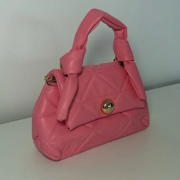 Pink Quilted Handbag - Picture 2 of 5